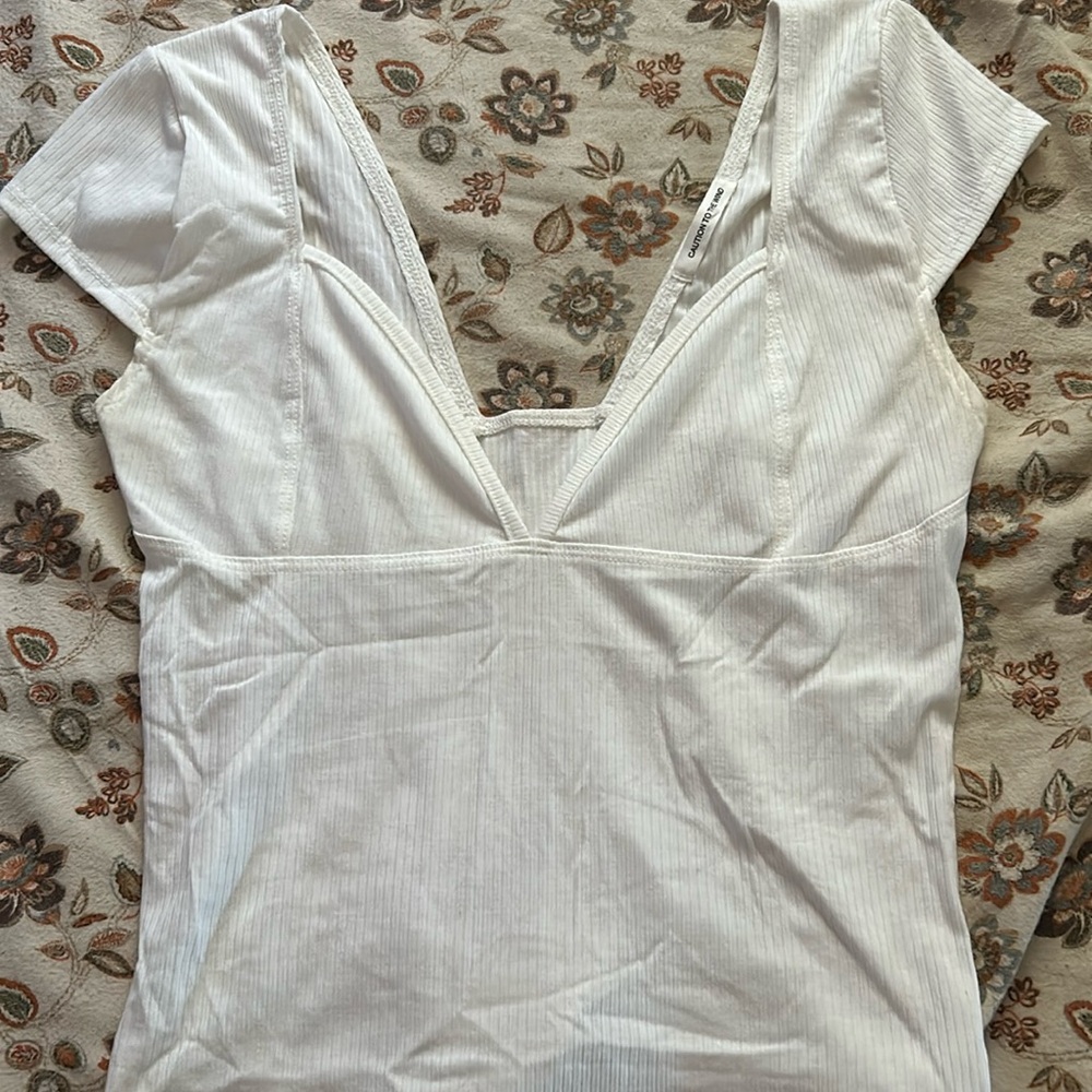 White crop top